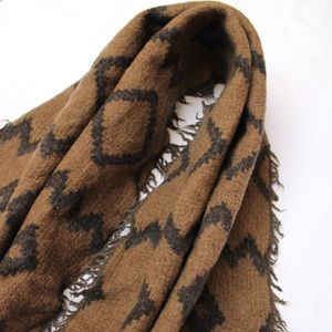 Wilfred Reversible Brown Scarf